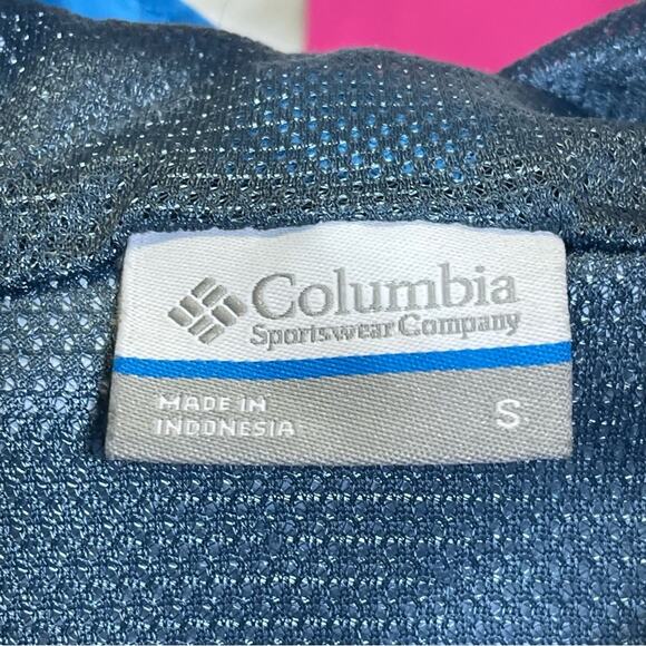 Columbia Blue Windbreaker Rain Jacket, Size Small. In excellent condition! - Picture 2 of 6